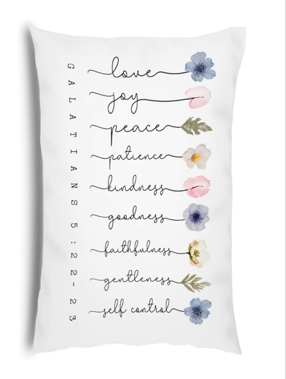 Religious Verse Pillow Cover